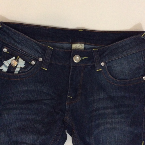 True Religion Brand - Dark wash boot cut jeans. - Picture 4 of 4